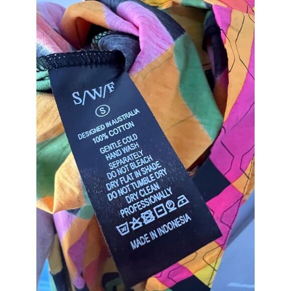 Anthropologie S/W/F Geometric Bandeau Spaghetti Strap Maxi Dress NEW Small - Picture 9 of 10